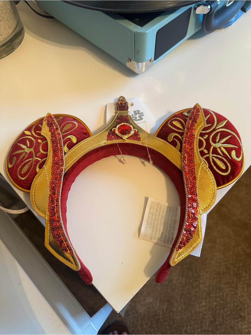 Disney Parks Padme Amidala Ear Headband Star Wars Episode 1 Phantom Menace NWT - Picture 3 of 6